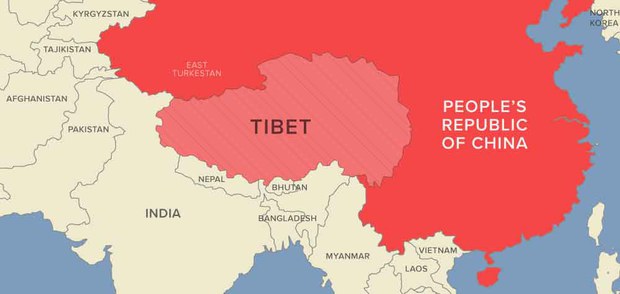 (Tibet)ཞེས་པས་བོད་ཆོལ་གསུམ་ཡོངས་རྫོགས་མཚོན་ཐུབ་པ།