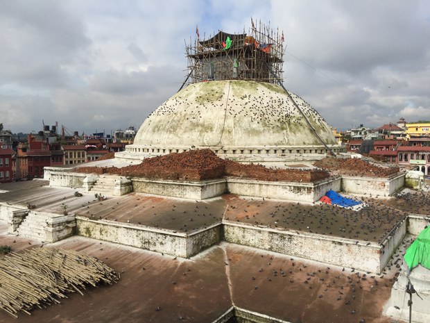 ས་ཡོམ་གོད་ཆག་རྗེས་ཀྱི་བལ་ཡུལ་གྱི་མཆོད་རྟེན་བྱ་རུང་ཁ་ཤོར། ༢༠༡༥།༩།༡༨